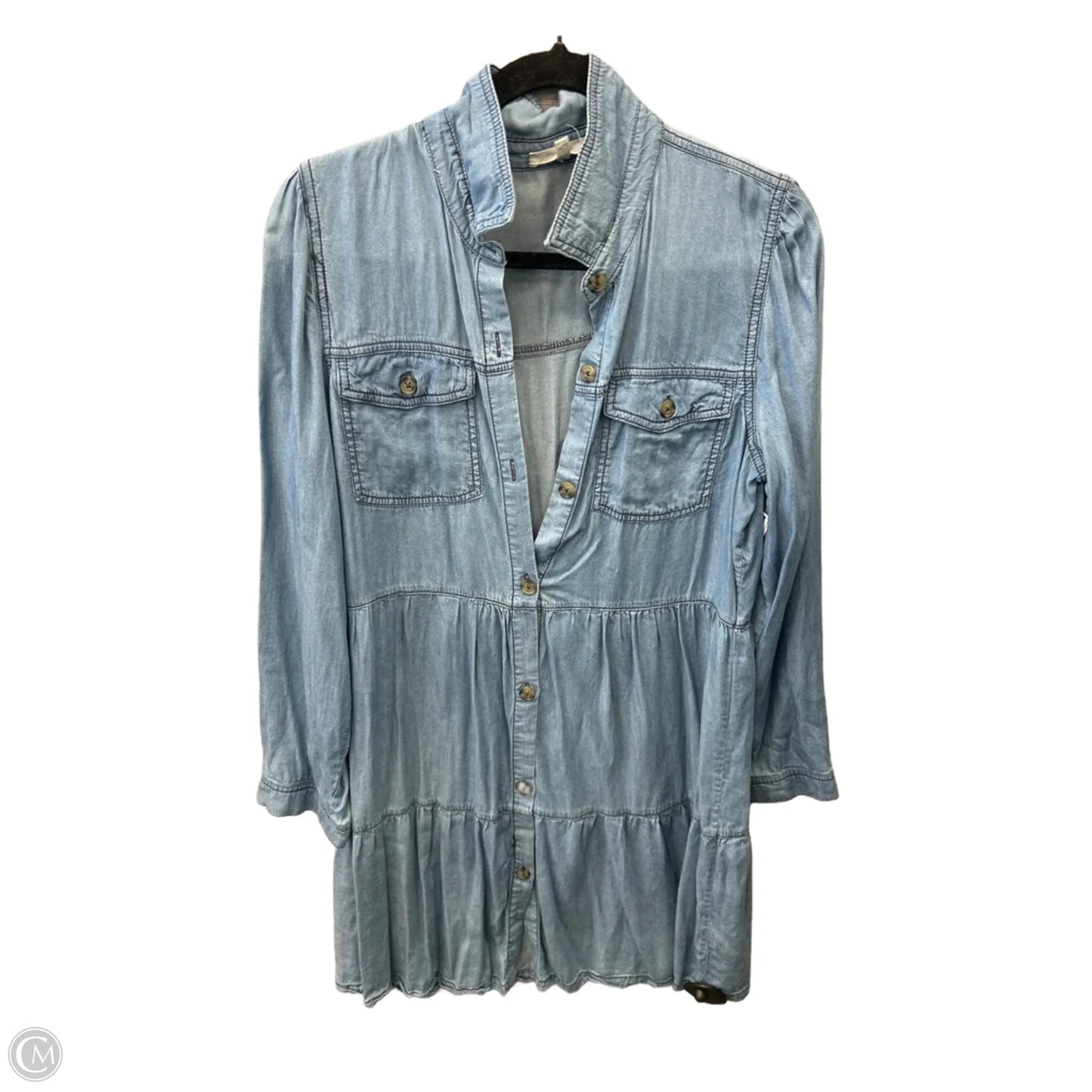 Dress Casual Midi By Maurices In Blue, Size: M