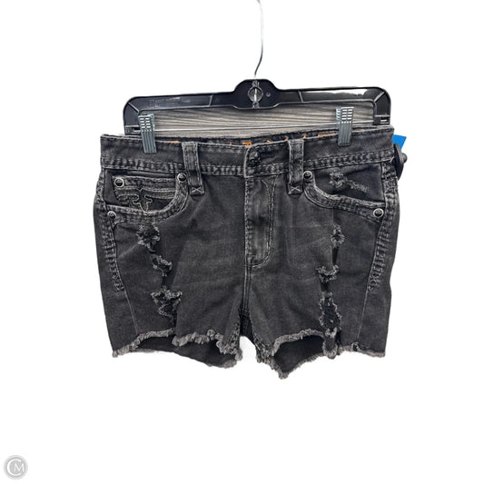 Shorts By Rock Revival In Black Denim, Size: 8