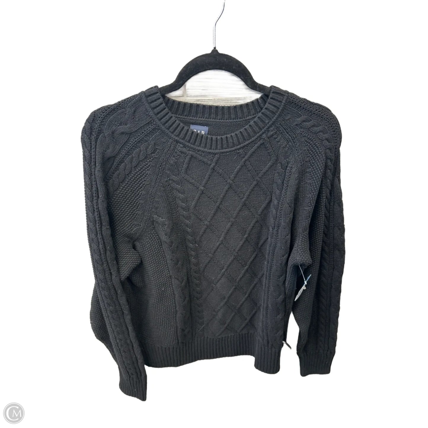 Sweater By Gap In Black, Size: L
