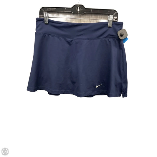 Athletic Skort By Nike Apparel In Blue, Size: L