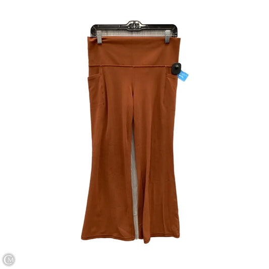 Athletic Leggings By Athleta In Brown, Size: L