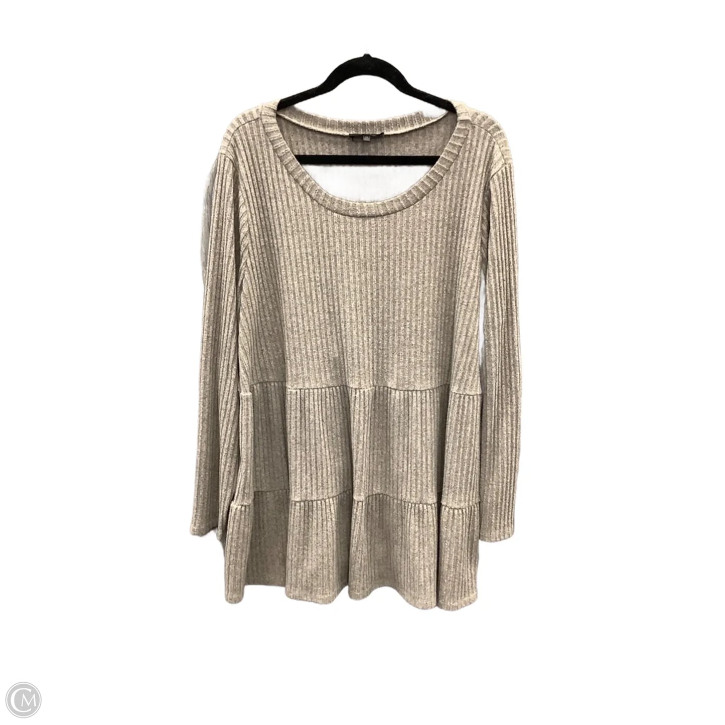 Top Long Sleeve By Clothes Mentor In Green, Size: 3x