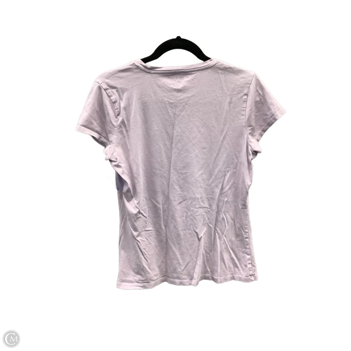 Top Short Sleeve By Calvin Klein In Purple, Size: L