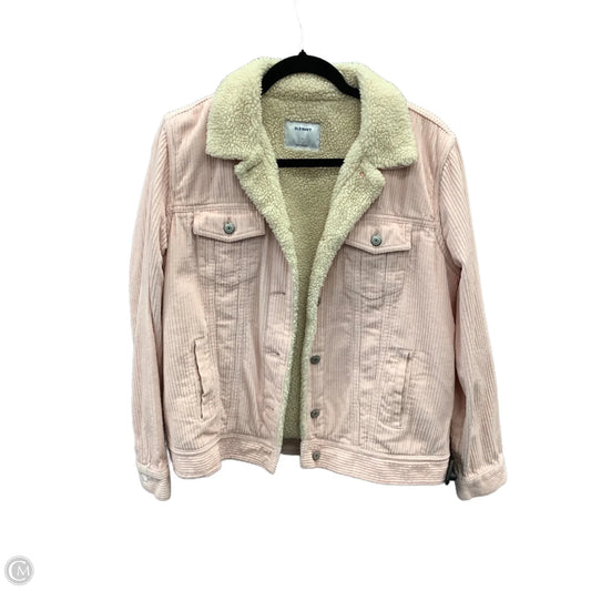 Jacket Faux Fur & Sherpa By Old Navy In Pink, Size: L