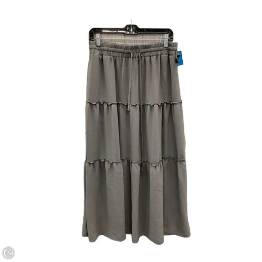 Skirt Maxi By Clothes Mentor In Grey, Size: 12