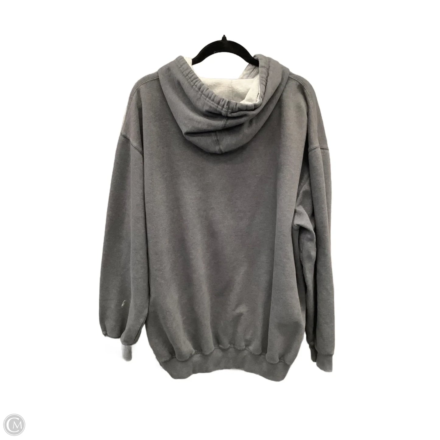 Athletic Sweatshirt Hoodie By Champion In Grey, Size: 2x