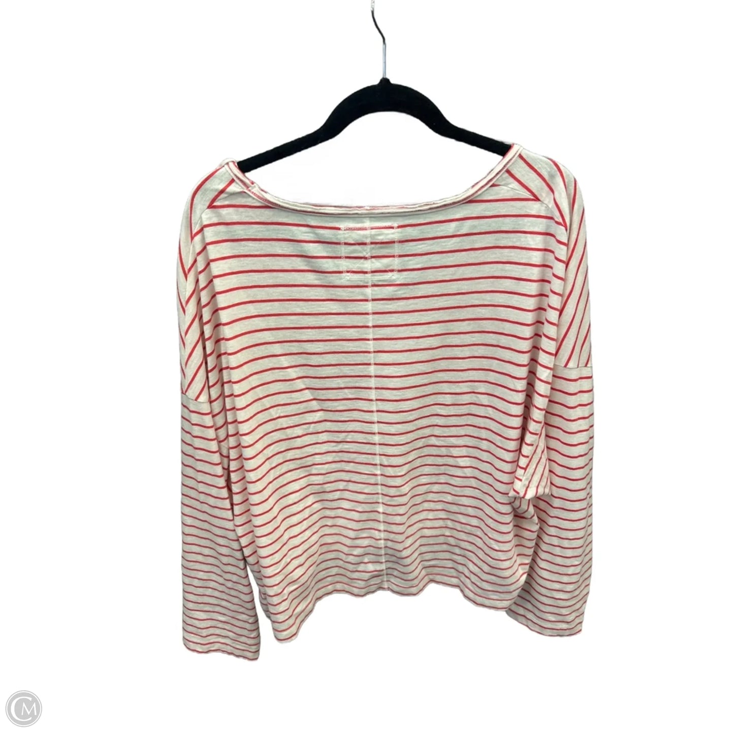 Top Long Sleeve By Aerie In Striped Pattern, Size: Xl