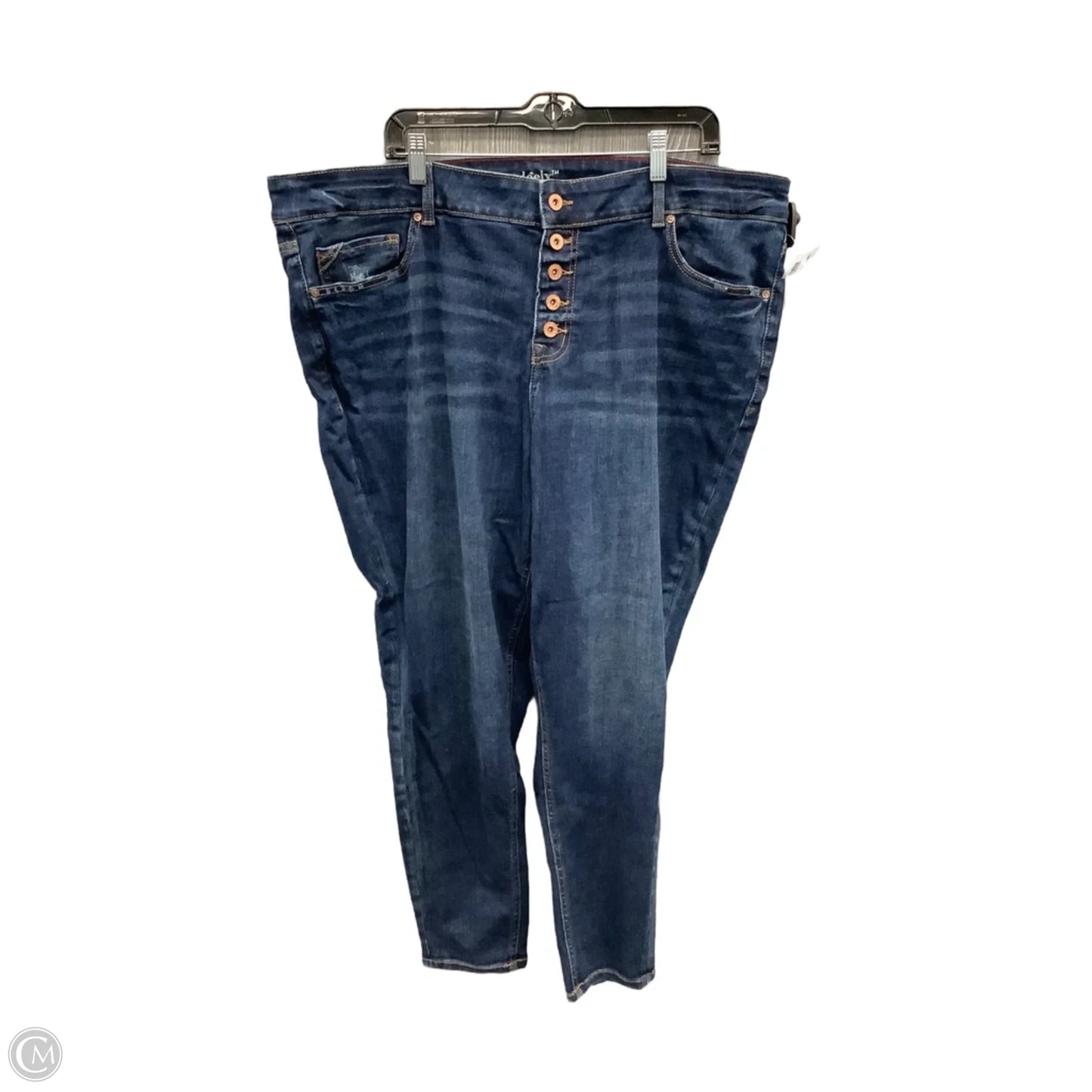 Jeans Skinny By Edgely In Blue Denim, Size: 24