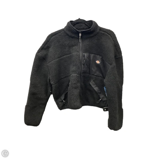 Jacket Faux Fur & Sherpa By Dickies In Black, Size: M