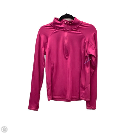 Athletic Top Long Sleeve Collar By Jockey In Purple, Size: M