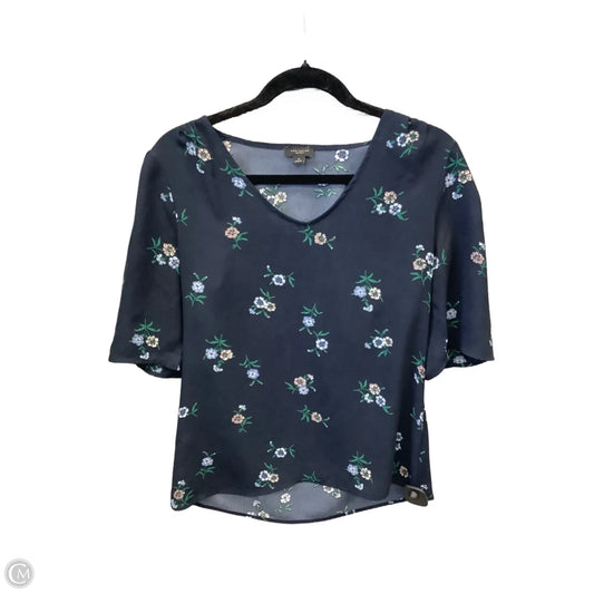 Top Short Sleeve By Ann Taylor In Blue, Size: Xs