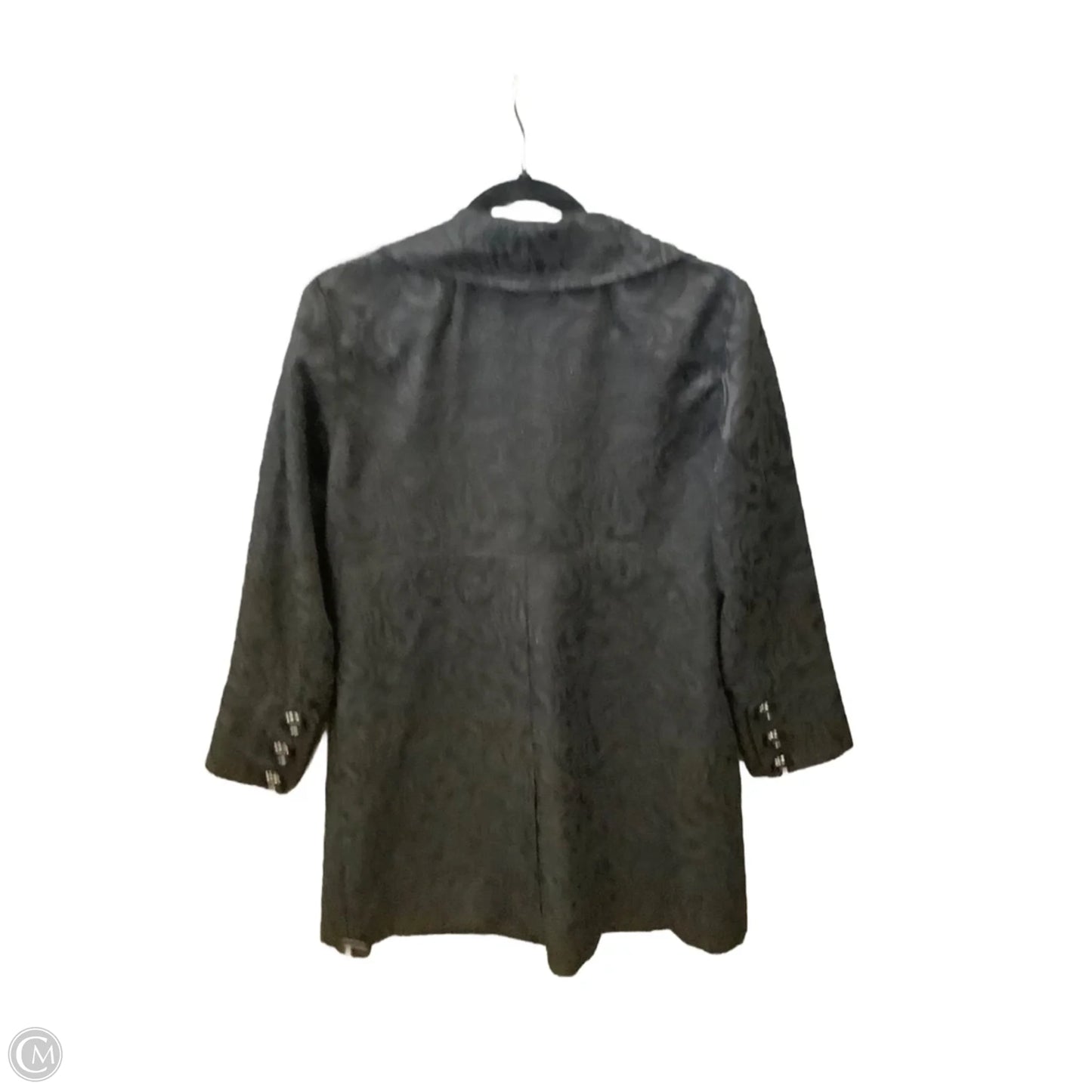 Coat Trench Coat By Inc In Black, Size: L