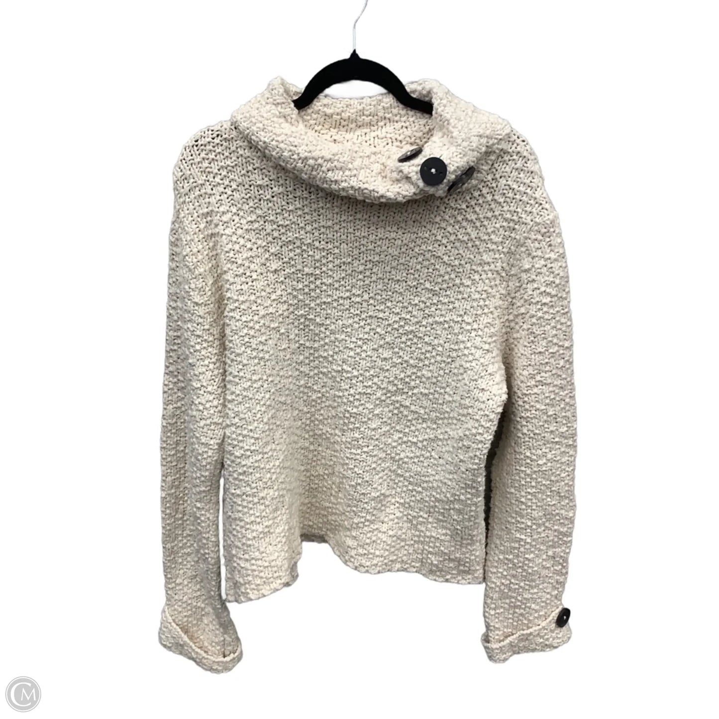 Sweater By Clothes Mentor In Cream, Size: L