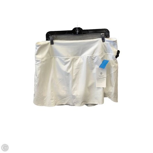 Athletic Skort By Athleta In White, Size: Xl