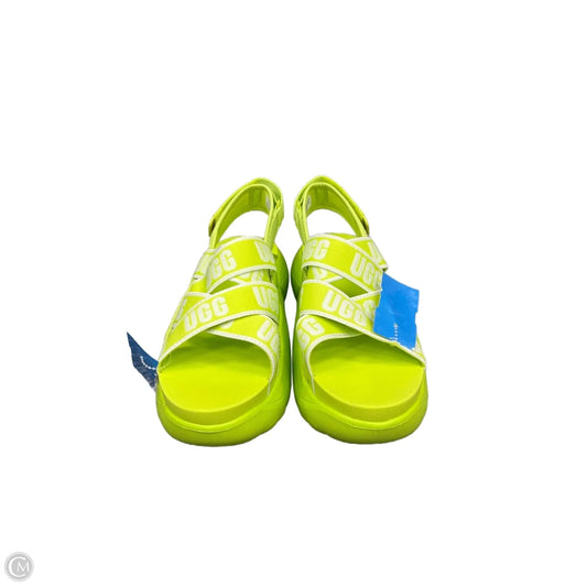 Sandals Designer By Ugg In Green, Size: 9