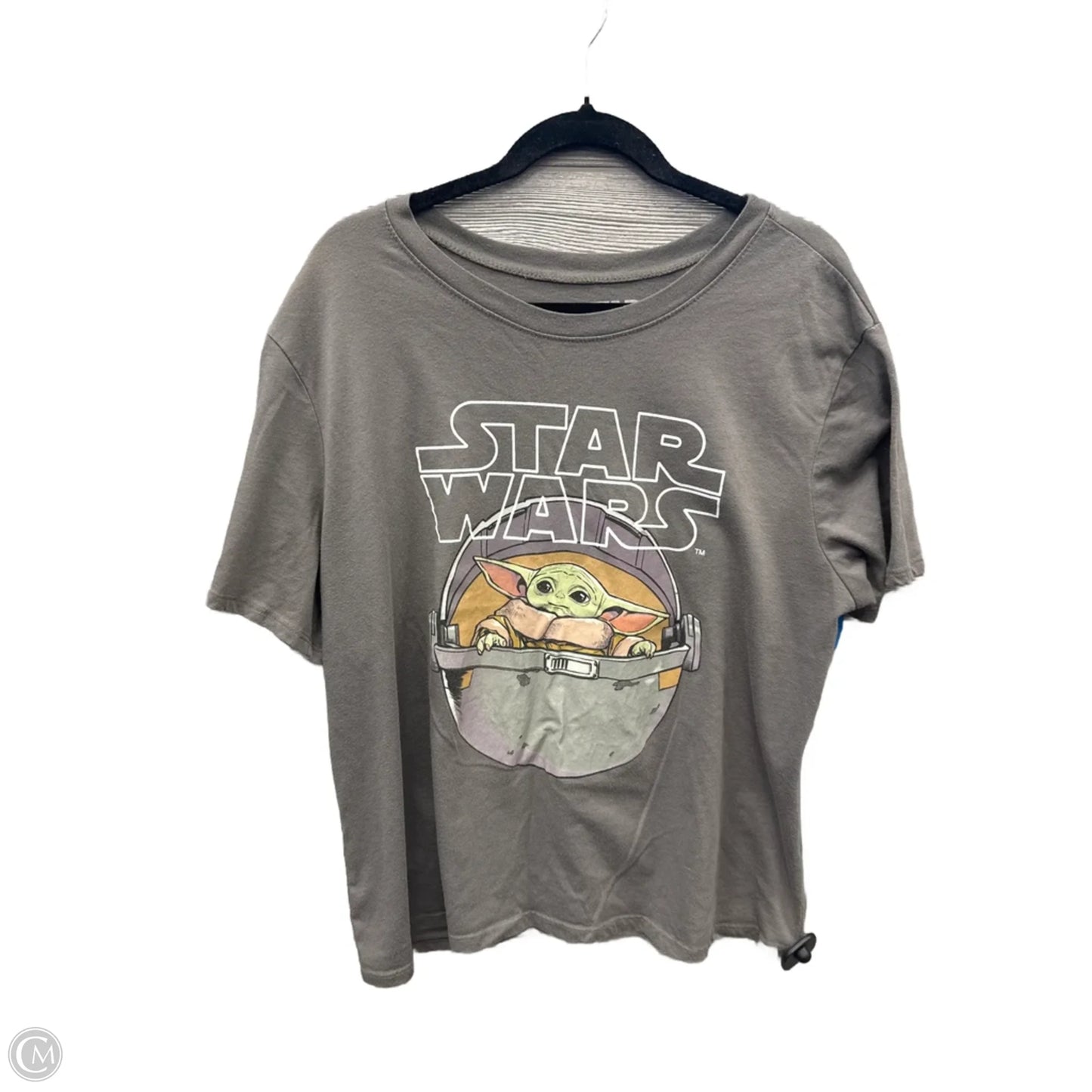 Top Short Sleeve By Clothes Mentor In Grey, Size: 2x