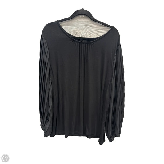 Top Long Sleeve By Talbots In Black, Size: 2x