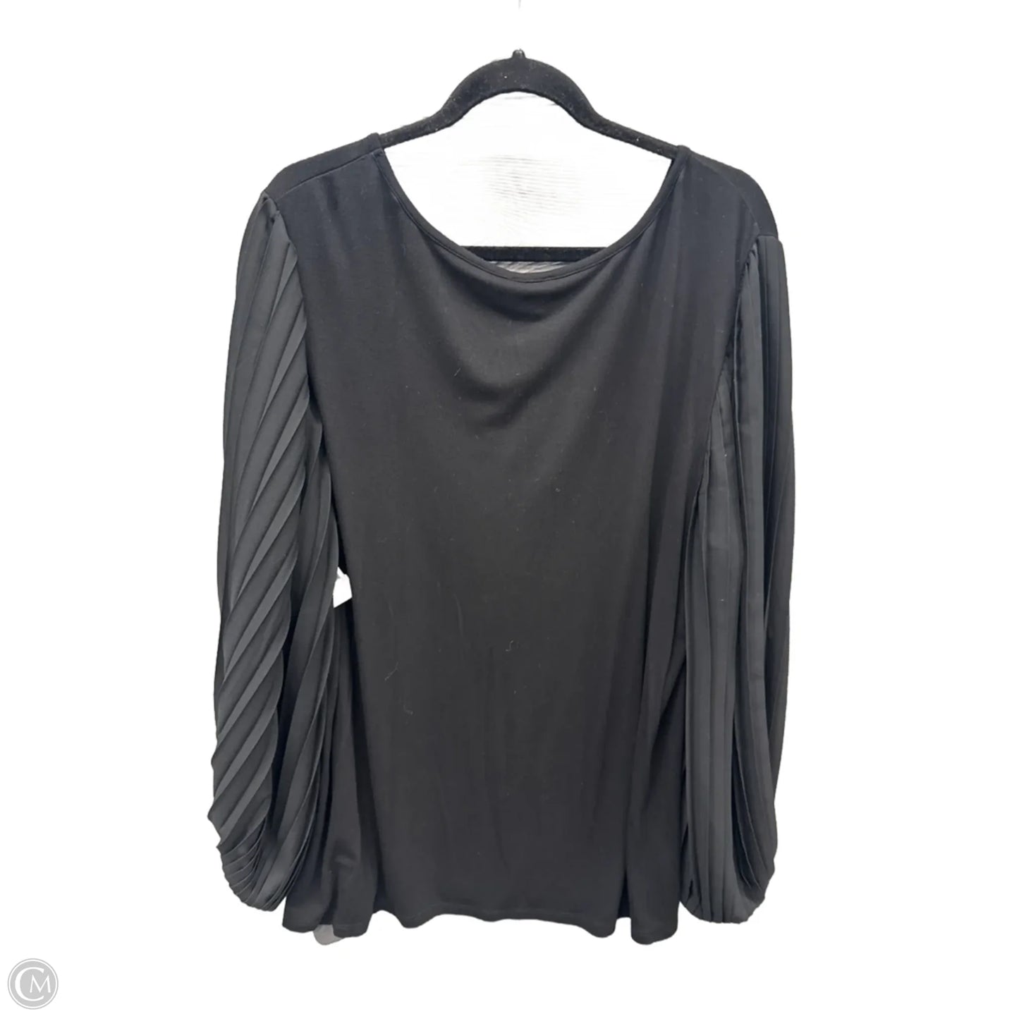 Top Long Sleeve By Talbots In Black, Size: 2x