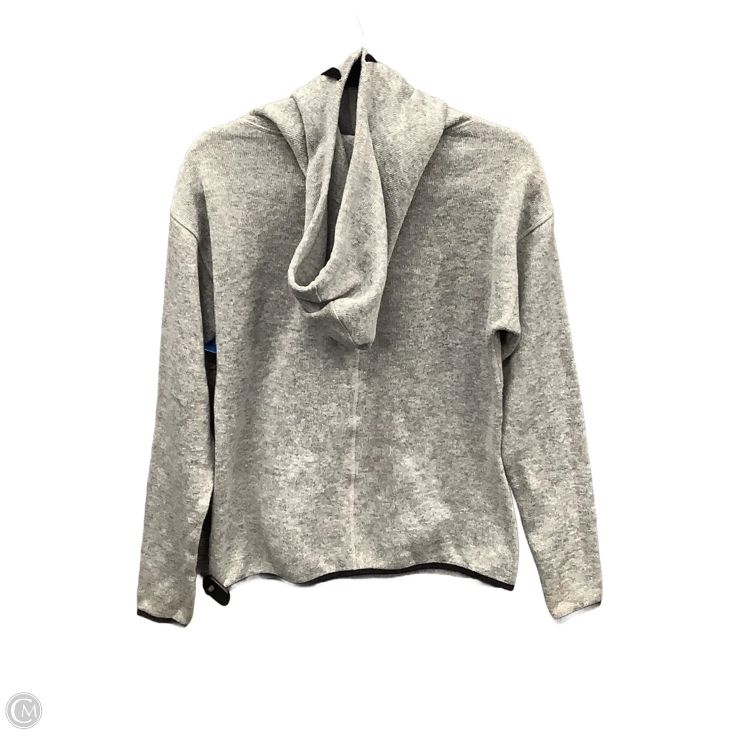Athletic Sweatshirt Hoodie By Champion In Grey, Size: S