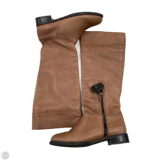 Boots Mid-Calf Flats By J. Jill In Brown, Size: 9.5