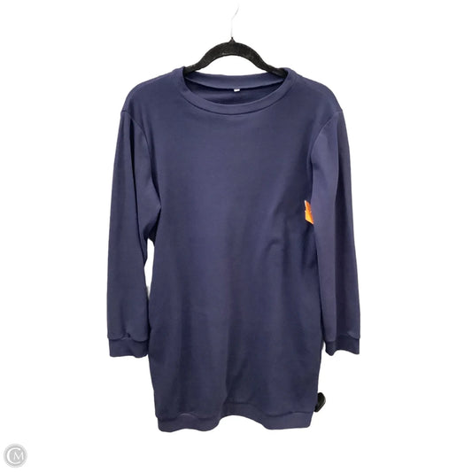 Tunic Long Sleeve By Clothes Mentor In Blue, Size: M