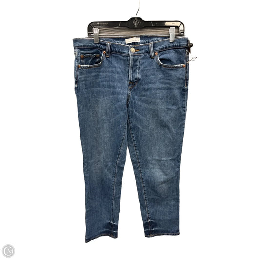Jeans Straight By Loft In Blue Denim, Size: 6