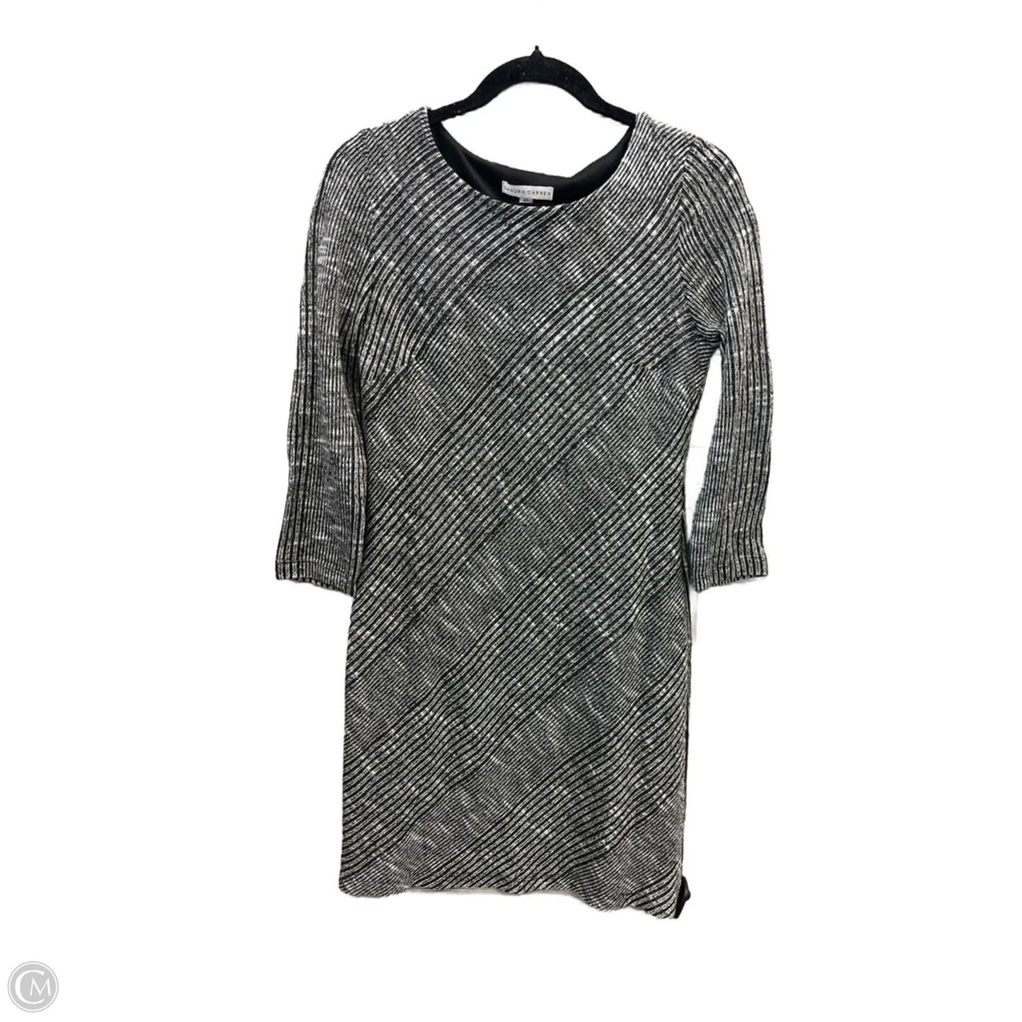 Dress Casual Midi By Sandra Darren In Grey, Size: Mp