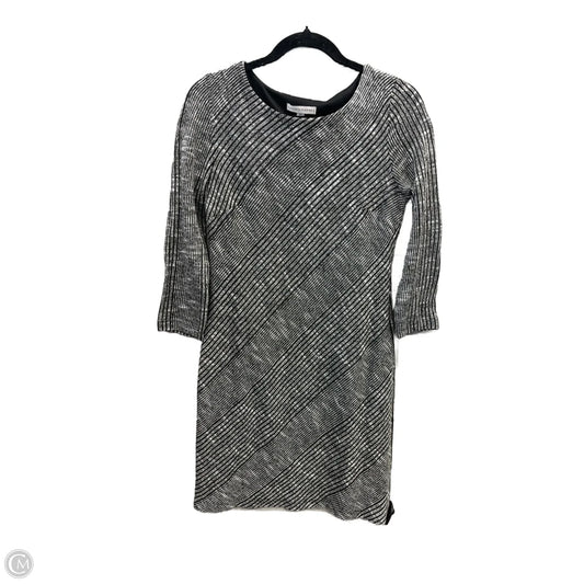 Dress Casual Midi By Sandra Darren In Grey, Size: Mp