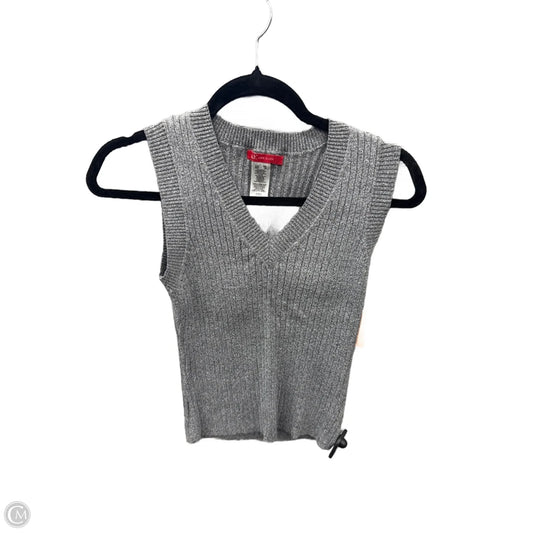 Vest Sweater By Anne Klein In Grey, Size: M
