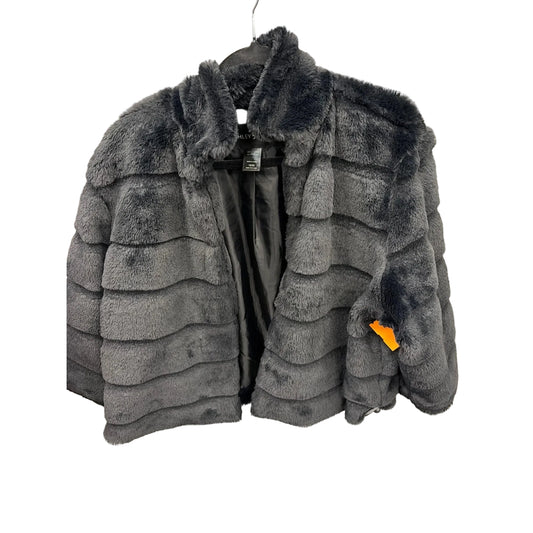 Jacket Faux Fur & Sherpa By Ashley Stewart In Black, Size: 1x