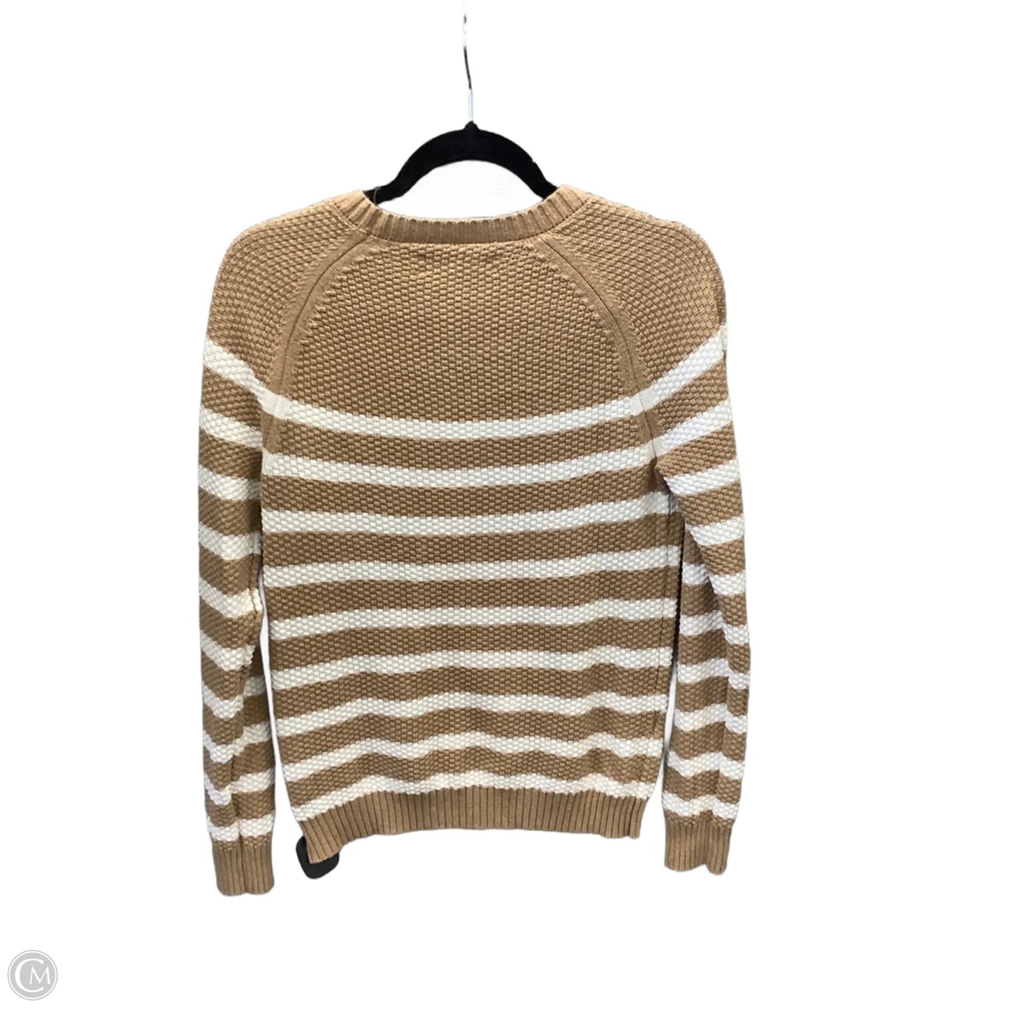 Top Long Sleeve By Loft In Striped Pattern, Size: S
