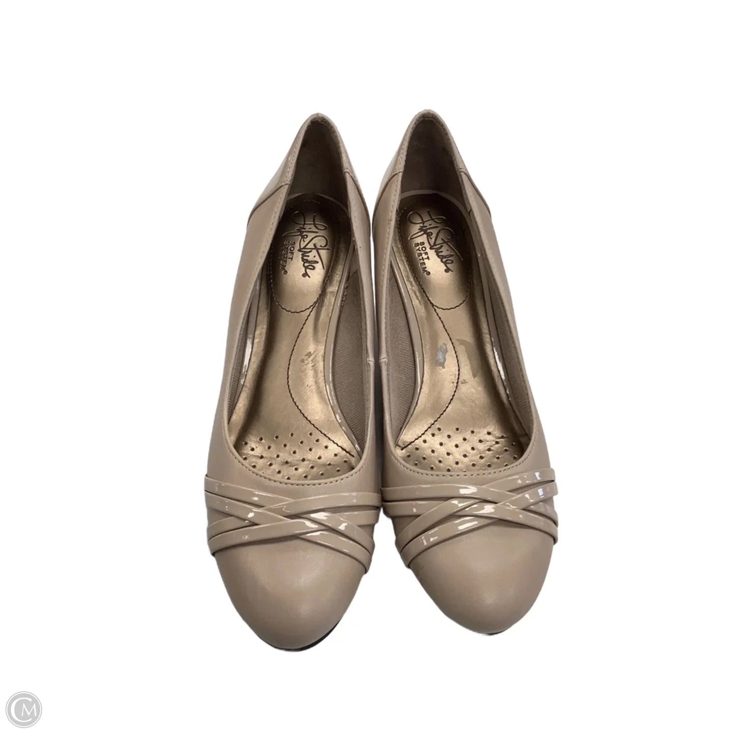 Shoes Heels Wedge By Life Stride In Tan, Size: 8