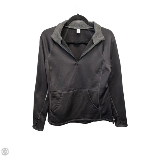 Athletic Top Long Sleeve Collar By Old Navy In Black, Size: M