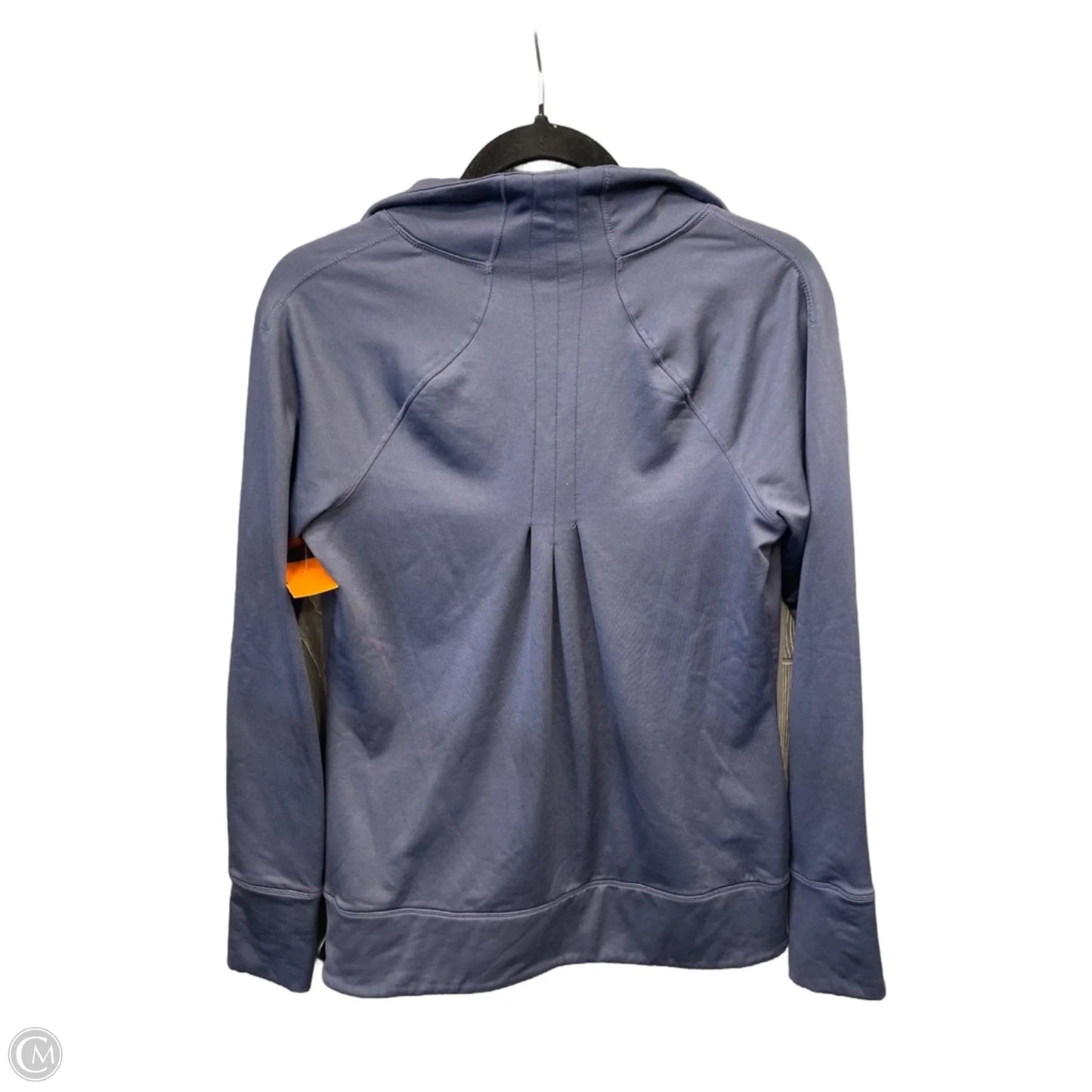 Athletic Top Long Sleeve Collar By Apana In Blue, Size: M