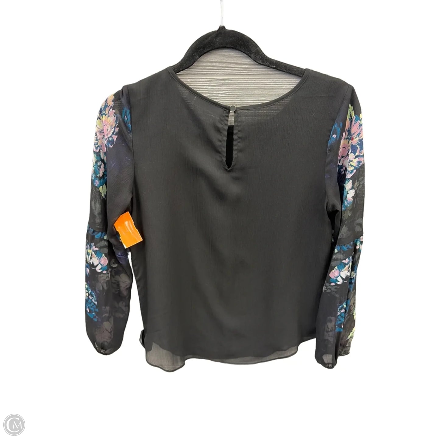 Blouse Long Sleeve By Apt 9 In Black, Size: Sp