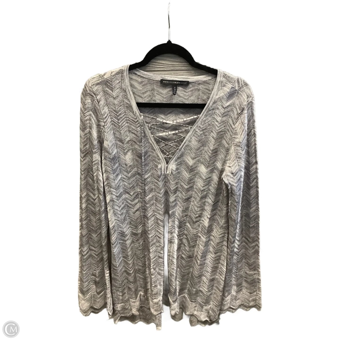 Tunic Long Sleeve By White House Black Market In Grey, Size: S