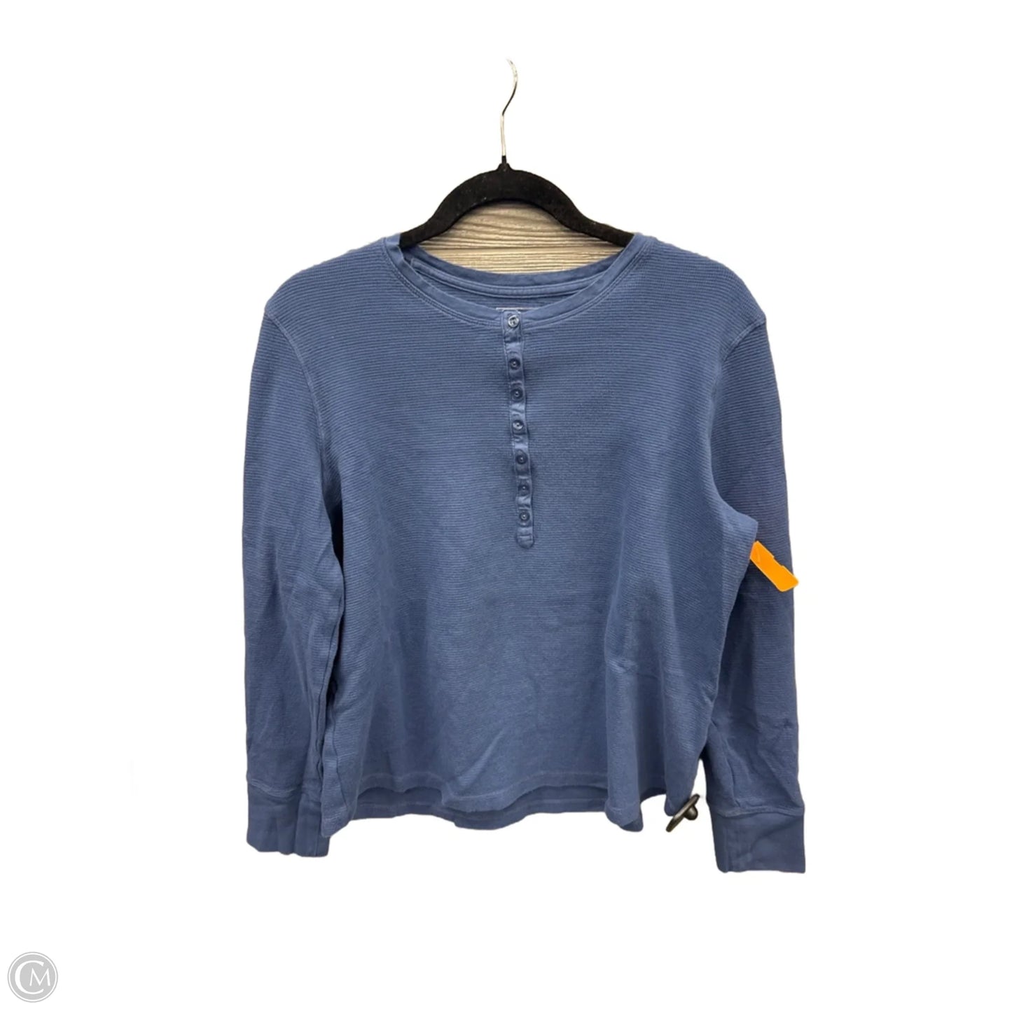 Top Long Sleeve By L.l. Bean In Blue, Size: Xl