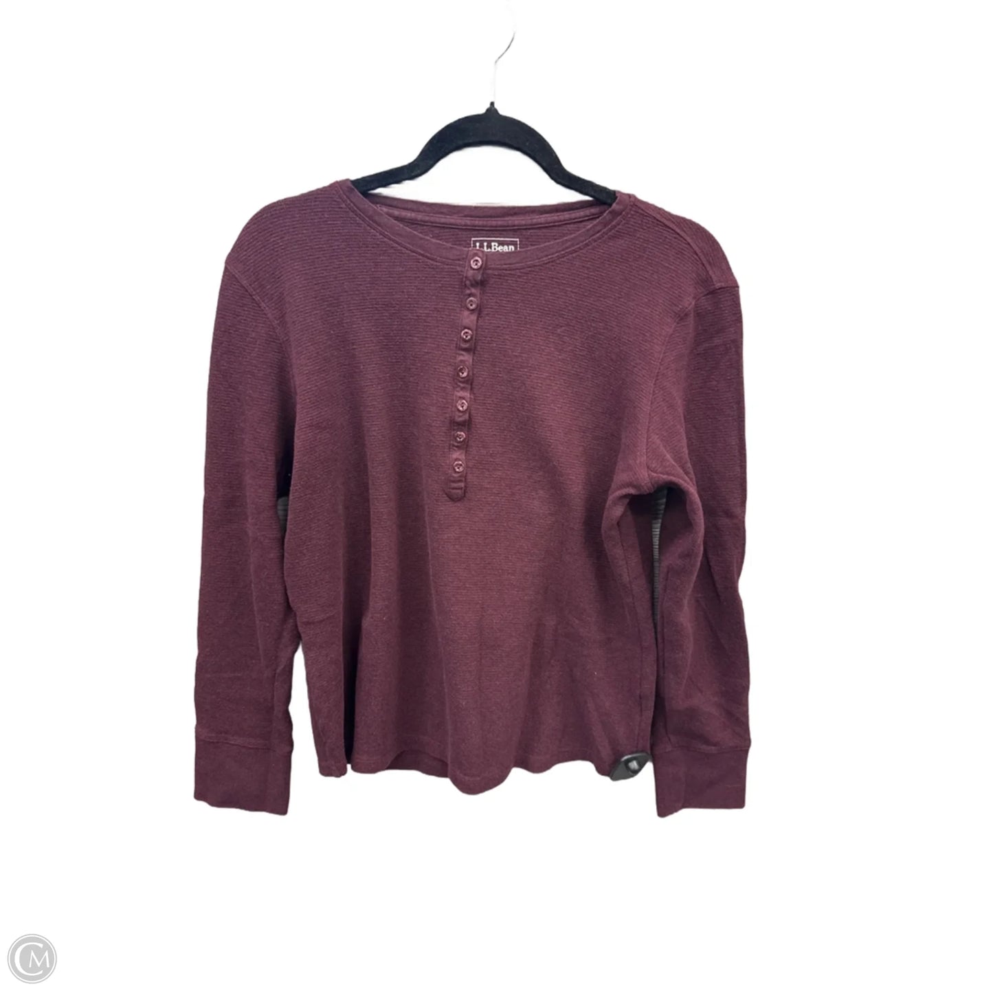 Top Long Sleeve By L.l. Bean In Red, Size: Xl