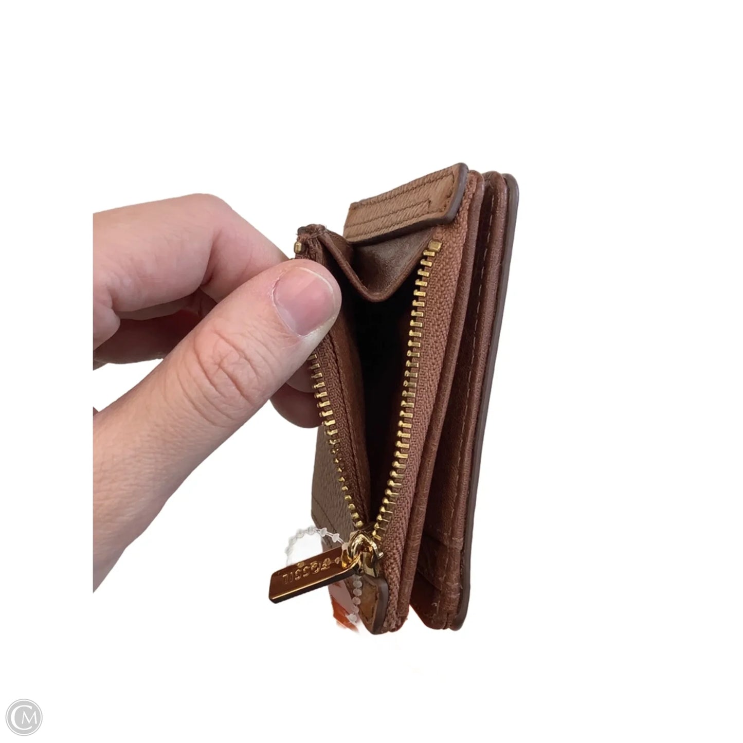 Wallet Leather By Fossil, Size: Small