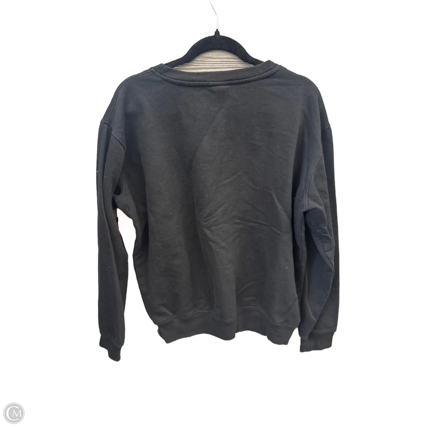 Sweatshirt Crewneck By Clothes Mentor In Black, Size: L