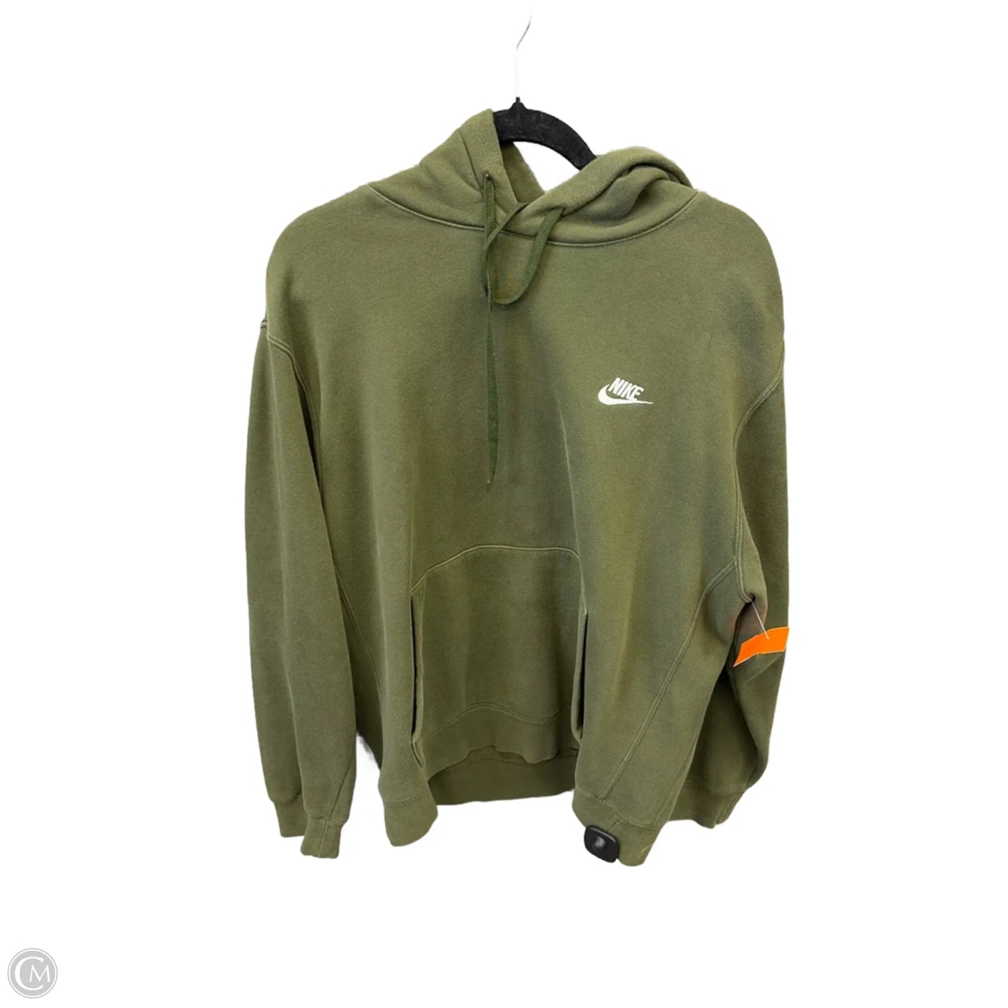 Athletic Sweatshirt Hoodie By Nike Apparel In Green, Size: L