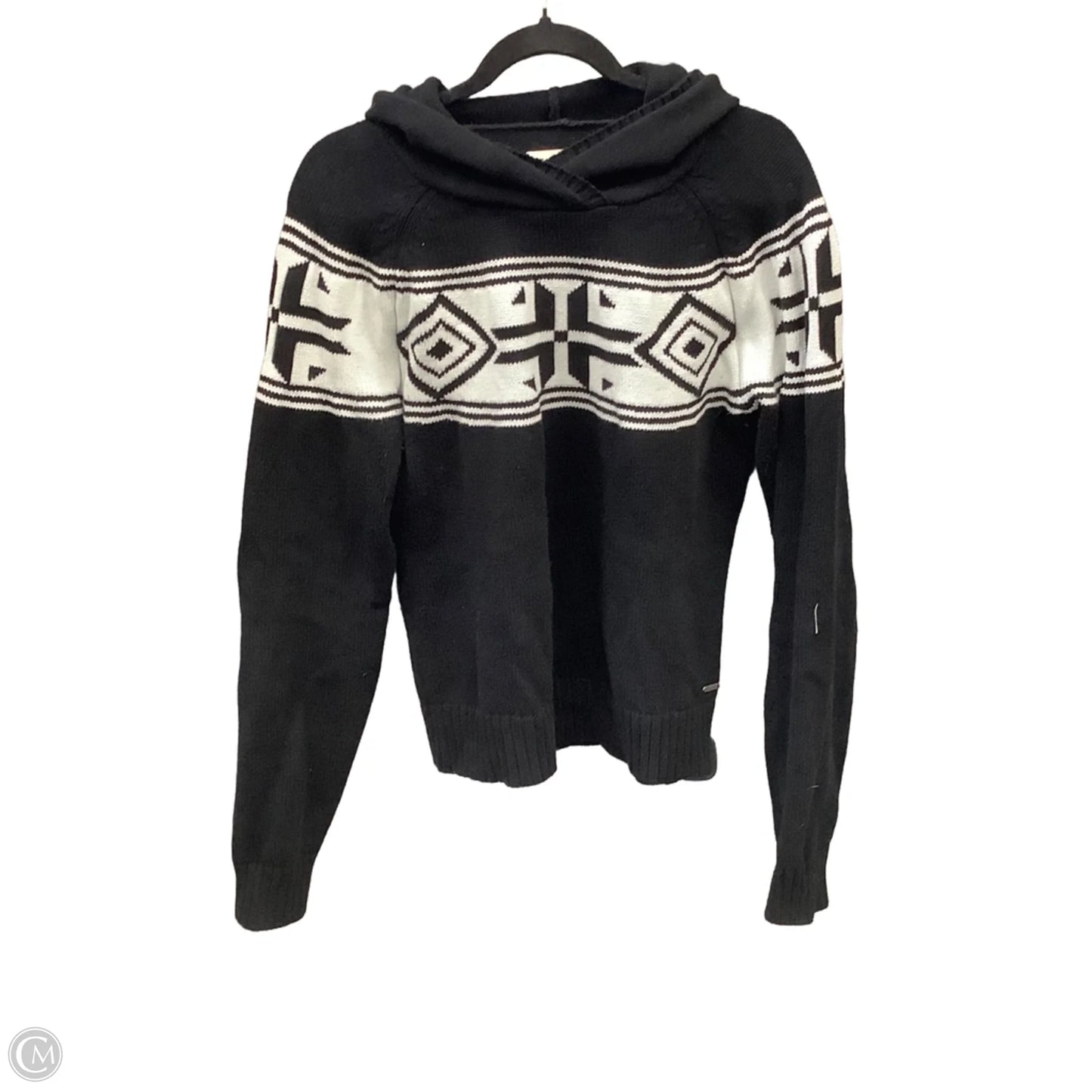 Sweater By Clothes Mentor In Black & White, Size: M
