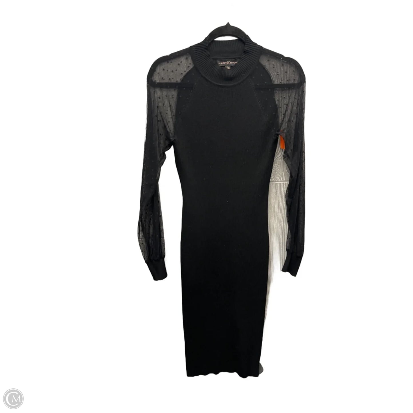 Dress Casual Midi By Almost Famous In Black, Size: L
