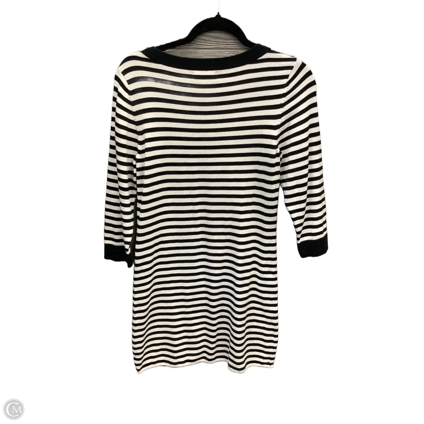 Dress Casual Midi By Banana Republic In Striped Pattern, Size: M