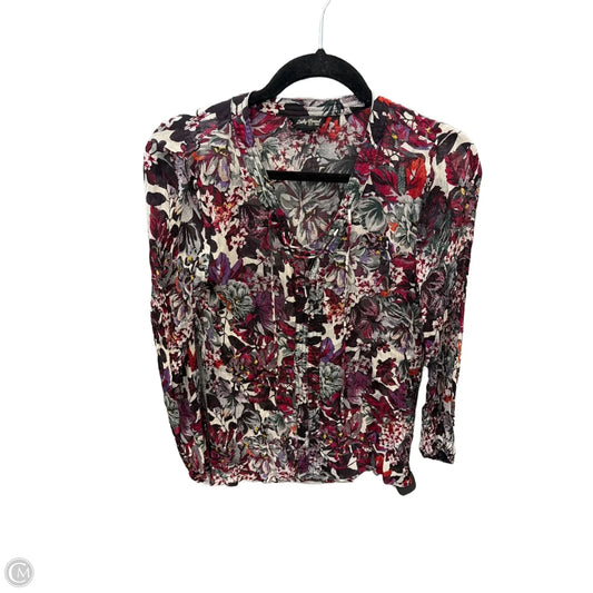 Top Long Sleeve By Lucky Brand In Floral Print, Size: S