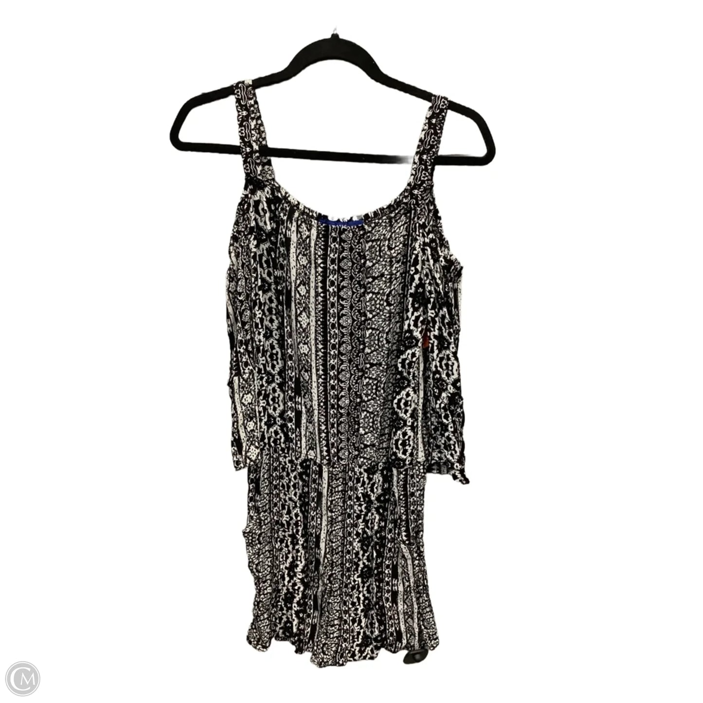 Romper By Apt 9 In Black & White, Size: M