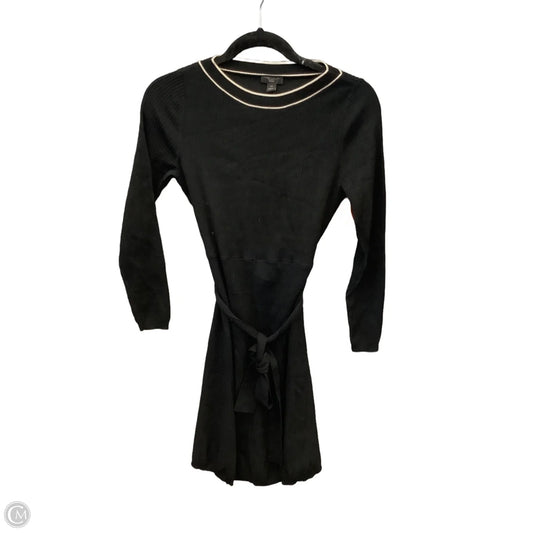 Dress Casual Midi By Ann Taylor In Black, Size: Xsp