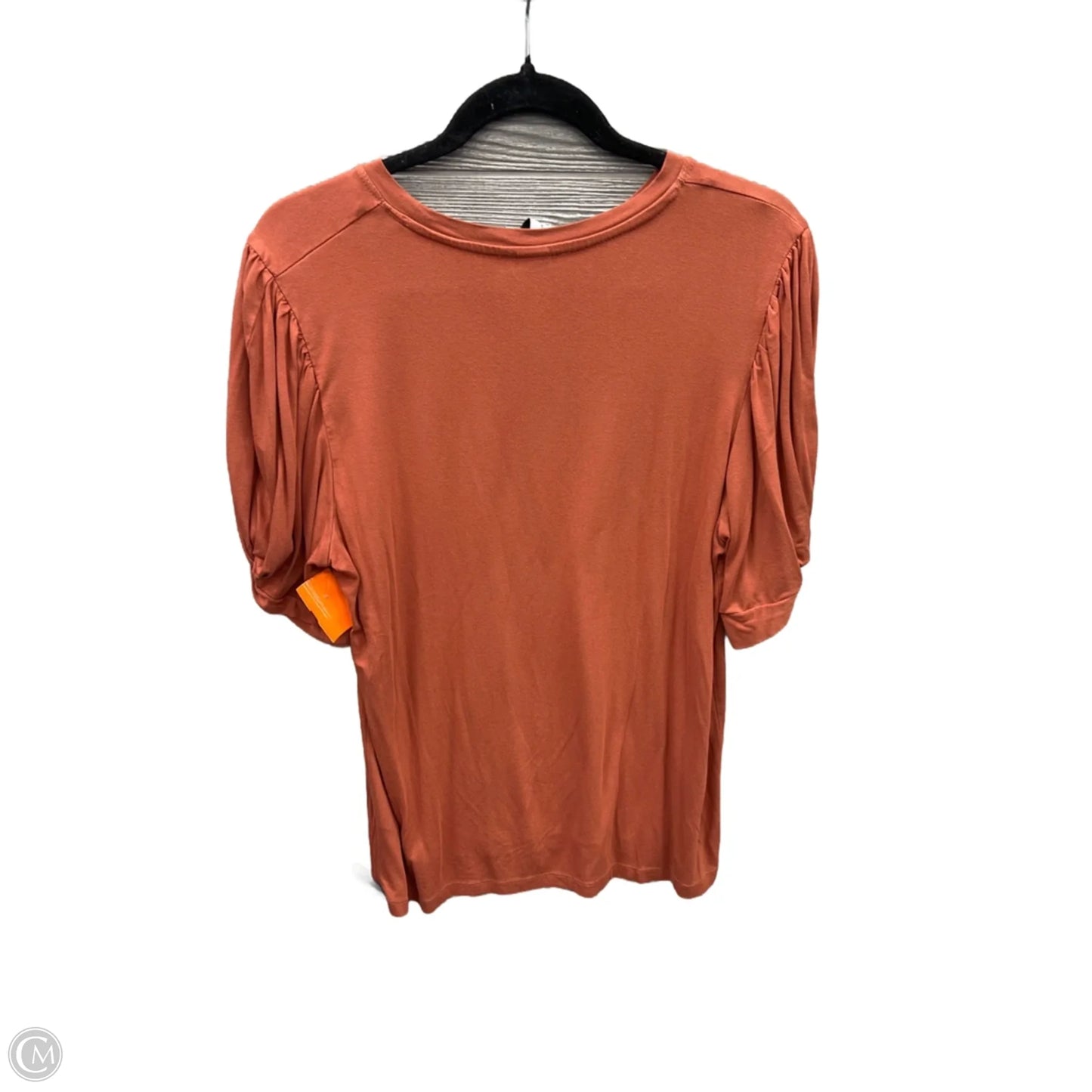 Top Short Sleeve By Grace + Karma In Orange, Size: M