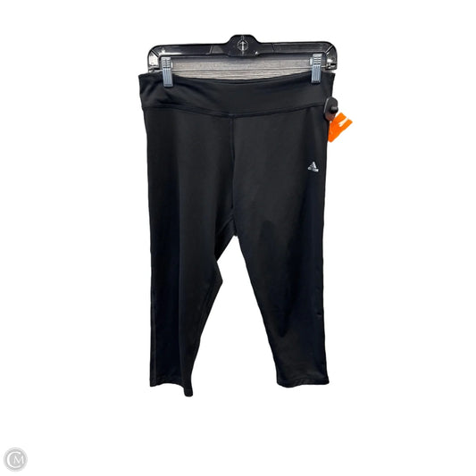 Athletic Capris By Adidas In Black, Size: M