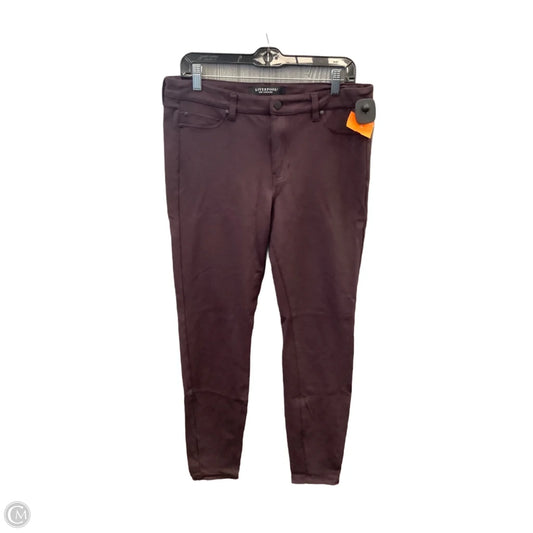 Jeans Jeggings By Liverpool In Maroon, Size: 12
